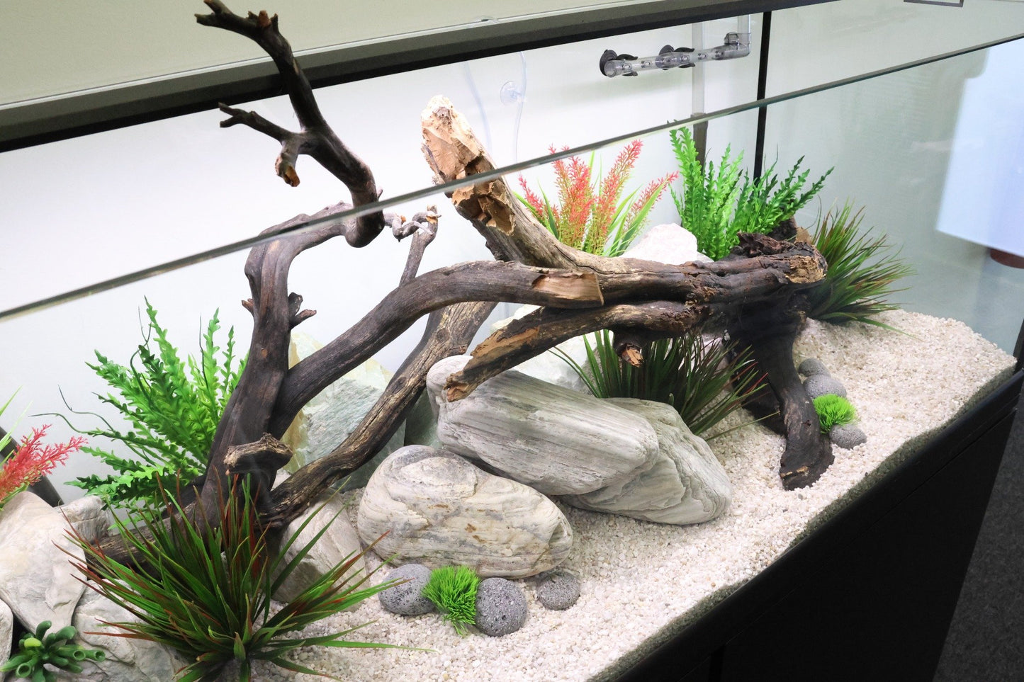 70 Gallon Turnkey Freshwater Aquarium Package - White Stand