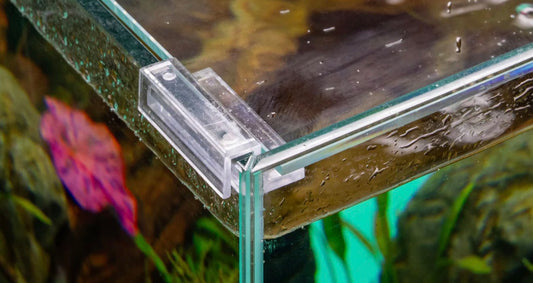 Hinged Glass Aquarium Lid/Cover with Mounting Clips